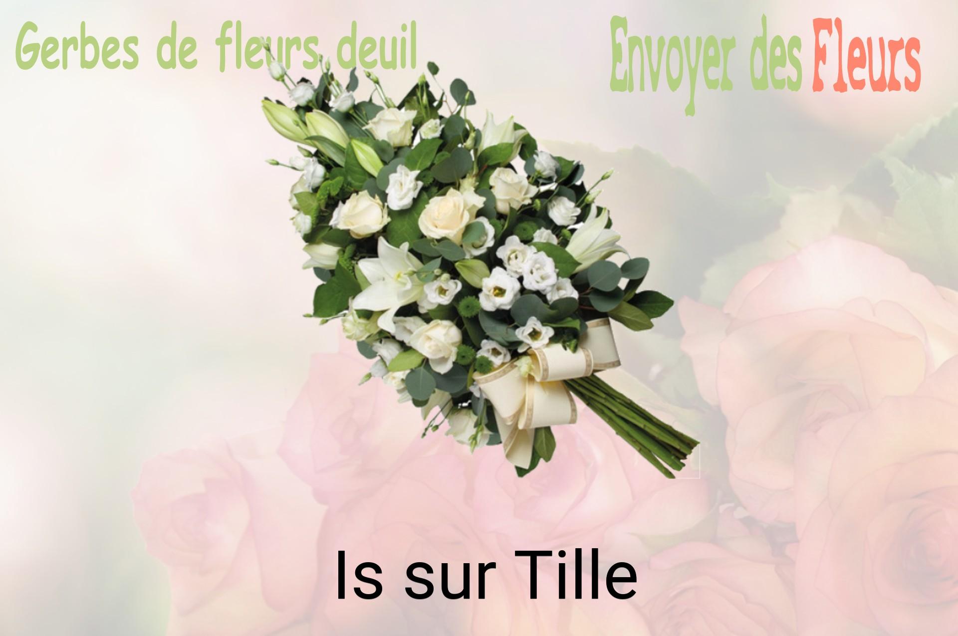 Gerbe de fleurs de deuil livrée à Is-sur-Tille